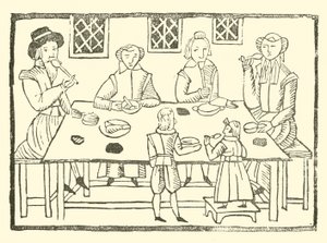 Roxburghe Baladları için İllüstrasyon (tahta baskı) by (after) English School