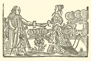 Roxburghe Baladları için İllüstrasyon (tahta baskı) by (after) English School