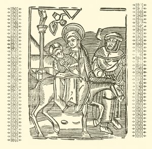 Roxburghe Baladları için İllüstrasyon (tahta baskı) by (after) English School