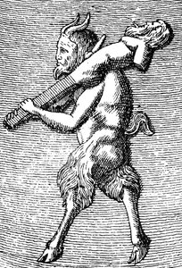 Herm taşıyan Satyr, Priapus