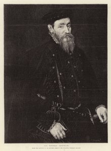 Sir Thomas Gresham (gravür) by (after) English School