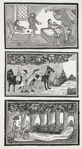 Ormandaki İki Çocuğun Tarihi, John Ashton'ın 'On Sekizinci Yüzyılın Bölüm Kitapları'ndan bir örnek, pub. 1882 (lito) by (after) English School