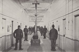 Holiganlar Toplanması, Borstal Hapishanesi (s/b fotoğraf)