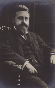 Granville Bantock, İngiliz besteci (s/b fotoğraf) by (after) English photographer