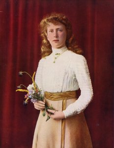 1909'da Prenses Mary (renkli fotoğraf)