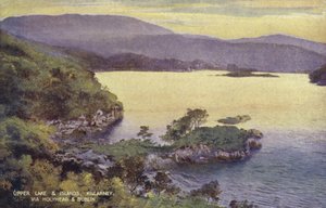 Yukarı Göl ve Adalar, Killarney, Holyhead ve Dublin üzerinden (renkli fotoğraf) by (after) English photographer