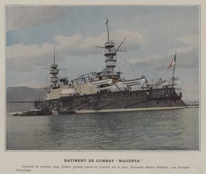 Batiment de Combat "Macenta" (renkli fotoğraf) by (after) French Photographer