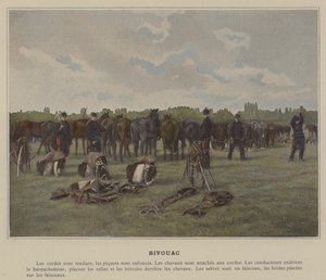 Bivouac (renkli fotoğraf) by (after) French Photographer
