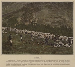 Bivouac (renkli fotoğraf) by (after) French Photographer