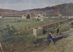 Chevreuse, Port-Royal Manastırı (renkli fotoğraf) by (after) French Photographer