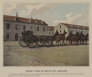 Sahada Hizmete Hareket (renkli fotoğraf) by (after) French Photographer