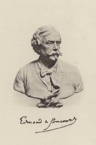 Edmond de Goncourt, Fransız romancı (s/b fotoğraf) by (after) French Photographer