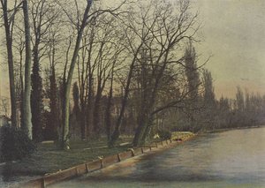 Enghien, Le Lac (renkli fotoğraf) by (after) French Photographer