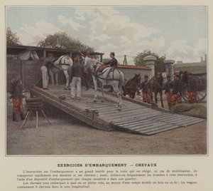 Yatılı Alıştırmalar, Atlar (renkli fotoğraf) by (after) French Photographer