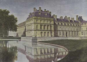 Fontainebleau, Cour de la Fontaine (renkli fotoğraf) by (after) French Photographer