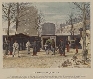 La Corvee de Quartier (renkli fotoğraf) by (after) French Photographer