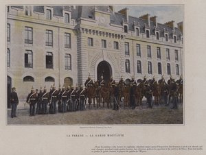 Geçit Töreni, Yükselen Muhafız (renkli fotoğraf) by (after) French Photographer