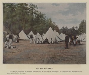 Kamp Hayatı (renkli fotoğraf) by (after) French Photographer