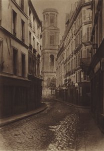 Rue du Vieux-Colombier (s/b fotoğraf) by (after) French Photographer