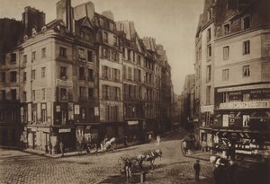 Eski Place Maubert (s/b fotoğraf) by (after) French Photographer