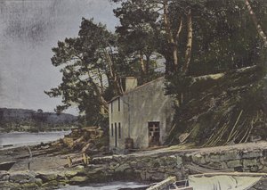 Le Loch, bir Auray (renkli fotoğraf) by (after) French Photographer