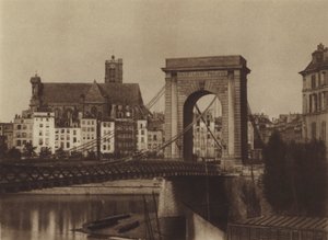 Pont Louis-Philippe sağ kıyıya doğru (s/b fotoğraf) by (after) French Photographer