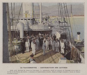 Le Vaguemestre, Harflerin Dağılımı (renkli fotoğraf) by (after) French Photographer