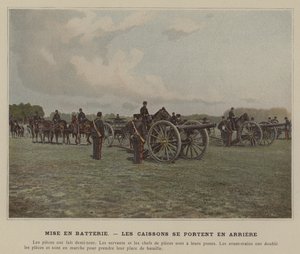 Aküye takılarak kesonlar arkada taşınır (renkli fotoğraf) by (after) French Photographer