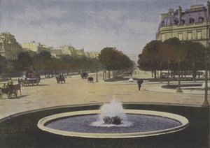 Paris, Rond-Point des Champs-Elysees (renkli fotoğraf) by (after) French Photographer