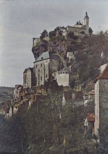 Roc-Amadour, Vue generale (renkli fotoğraf) by (after) French Photographer