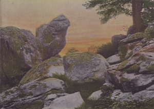 Mont Ussy Kayaları (renkli fotoğraf) by (after) French Photographer