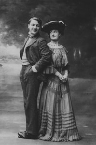 Sacha Guitry ve Charlotte Lyses (s/b fotoğraf)