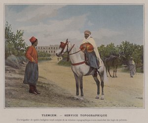 Tlemcen, Topoğrafik Servis (renkli fotoğraf) by (after) French Photographer