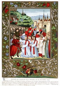 Charles VII'nin Rouen'deki girişi, 26 Ekim by (after) French School