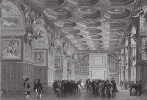 Fontainebleau Sarayı (gravür) by (after) French School