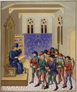 Tarım dersi - 15. yüzyılın minyatür faksı by (after) French School