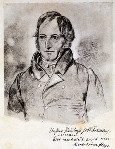 Georg Wilhelm Friedrich Hegel (1770-1831), Alman filozof ve idealist portresi. G. Hensel