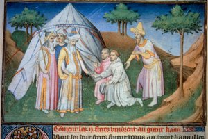 Kardeşler Nicolo ve Matteo Polo, genç Marco Polo