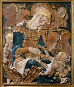 Madonna ve Çocuk, kabartma (pişmiş toprak) by (attr. to) Donatello