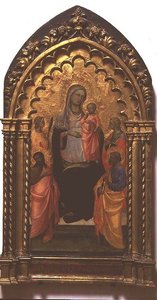 Azizler ile Madonna ve Çocuk (panelde öfke)