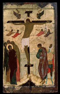 ""Çarmıha germe"" Rus simgesi. Dionysius tarafından ahşap üzerine boyama (Dionisy veya Bilge Dionisius) (c.1450-c.1508) 1500 Devlet Tretyakov Galerisi, Moskova by (c.1440 1502) Dionisius the Wise