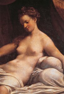 Danae, yaklaşık 1531, Correggio olarak bilinen Antonio Allegri (1489-ca 1534), tuval üzerine yağlı boya