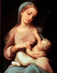 bakire ve çocuk by (c.1489 1534) Correggio