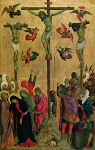 Çarmıha Gerilme, c.1315-30 (panelde sıcaklık) by (school of) Duccio di Buoninsegna