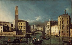 Kanal Sahnesi, Venedik by Giovanni Antonio Canal