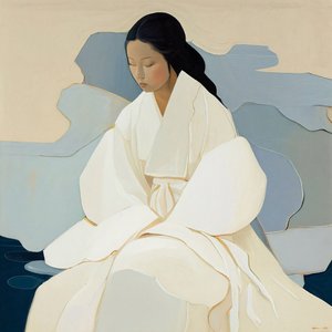 Bir Kore tablosu, geleneksel Hanbok giyen bir kadın, satılık duvar dekoru by F. Abderrahim