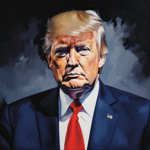 Satılık Akrilik Donald Trump Siyaset Sanatı Tabloları, duvar dekor baskıları by F. Abderrahim