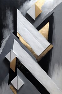 Dikey Tuval, Yağlıboya Soyut Resim Modern duvar Ev Dekor baskıları by F. Abderrahim
