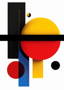 Soyut Geometrik Şekiller Estetik Duvar Kağıdı, online kanvas baskı talep üzerine by F. Abderrahim