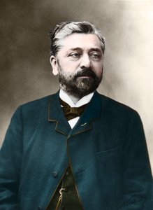 Gustave Eiffel (1823-1923) Fransız mühendisin portresi.
